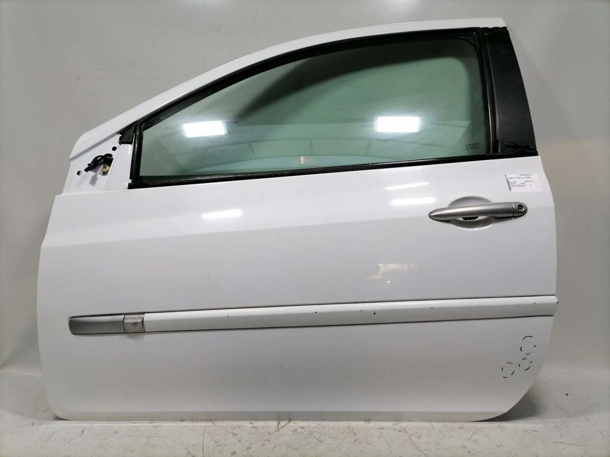 Renault Clio 3 original T&uuml;r vorn links OV369 Wei&szlig; 3-T&uuml;rer Rohbau Bj.2009